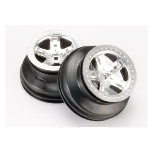 Traxxas 2.2/3.0" Satin Chrome Rims 2Pcs 5872