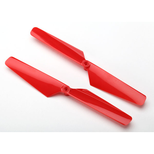 TRAXXAS ROTOR BLADE SET, RED (2) ROTOR BLADE
