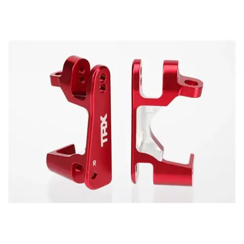 Traxxas Red 6061-T6 Aluminium Left & Right Front Hub Carriers 6832R
