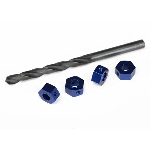 TRAXXAS WHEEL ADAPTORS, 12MM HEX, 6061