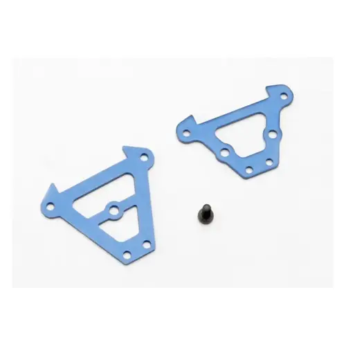 Traxxas Blue Aluminium Front & Rear Bulkhead Set 7023