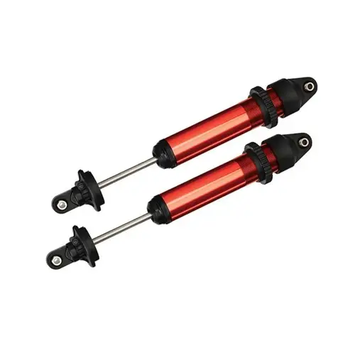 Traxxas X-Maxx Red Aluminium GTX Shocks Assembled w/o Springs 2Pc 7761R