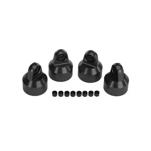 Traxxas Black Aluminium GTX Shock Caps w/ Spacers 7764X