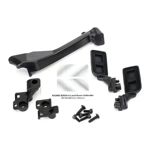 Traxxas TRX-4 Land Rover Defender Scaled Snorkel & Side Mirror Set w/ Decal 8020