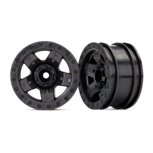 Traxxas TRX-4 2.2" Black Rims 2Pcs 8180