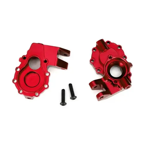 Traxxas TRX-4 Red Aluminium (Left & Right) Front Inner Portal Drive Housing 8252R