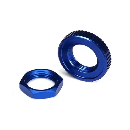 Traxxas 4-Tec 2.0 Blue Aluminium Servo Saver Nuts 8345
