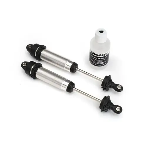 Traxxas UDR Silver Aluminium Rear 139mm GTR Shocks Assembled w/ Shock Oil 2Pcs 8460