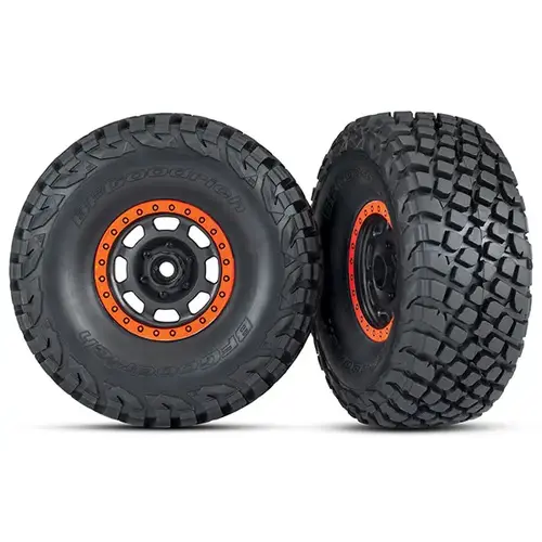 TRAXXAS TIRES AND WHEELS, ASSEMB GLUED