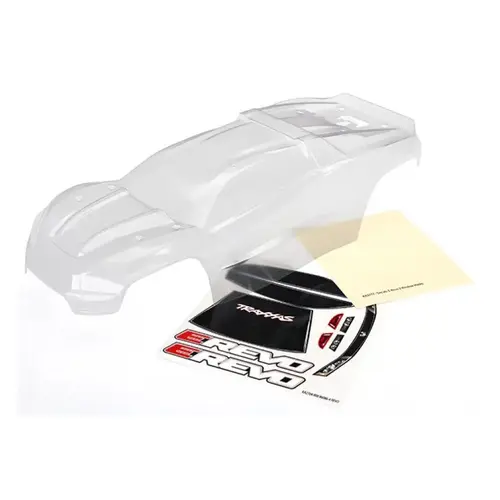 Traxxas E-Revo VXL 2.0 Clear Unpainted Body Shell 8611