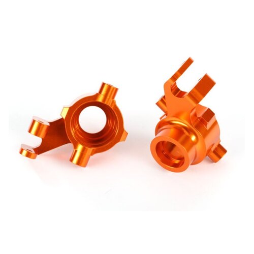 Traxxas Maxx 1/10 Orange Aluminium Steering Hubs 2Pcs 8937A