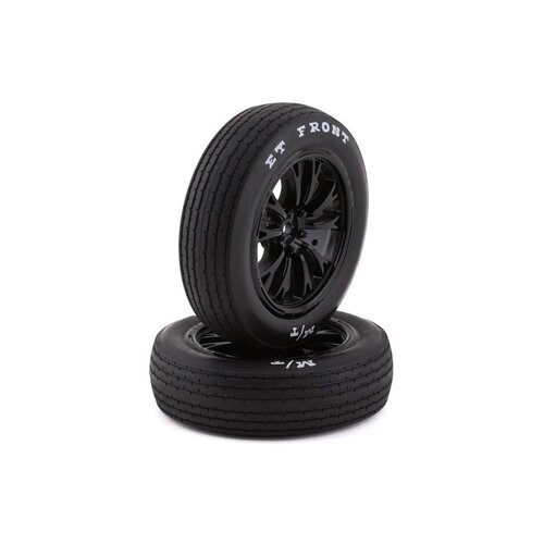 Traxxas 2.2" Mickey Thompson ET Front Tyres on Weld Gloss Black Rims - Glued Wheels 2Pcs 9474