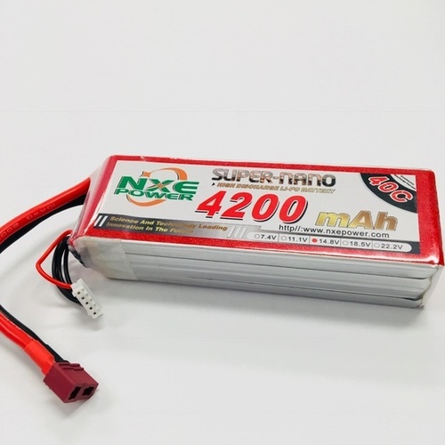 NXE 14.8V 4200Mah 40C Soft Case With Deans Plug - 4200SC404SDEAN