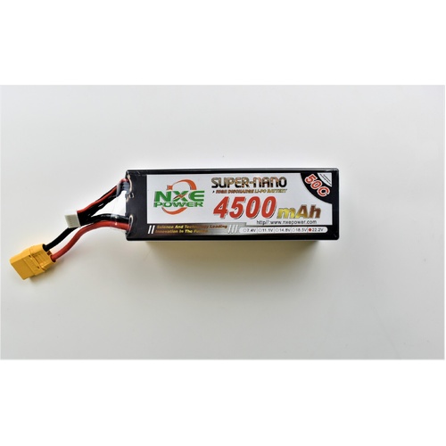 NXE 22.2v 4500mah 50C 6S Hard Case 48*47*138mm XT90 - 4500HC506SXT90