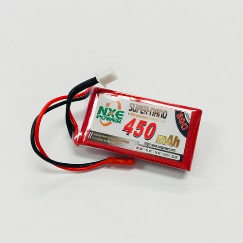 NXE 7.4v 450mah 30c Soft case w/JST - 450SC302SJST