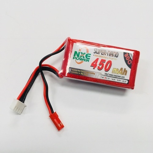 NXE 11.1V 450Mah 30C Soft Case With JST Plug - 450SC303SJST