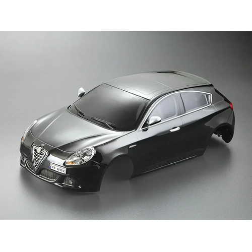 Killerbody 1/10 2010 Alfa Rome Giulietta Black Painted Body Shell w/ Light Bucket Assembly