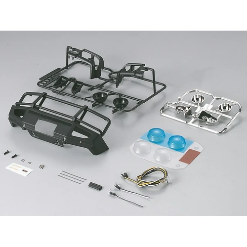Killerbody 1/10 Toyota Land Cruiser Matt Black Alloy Bumper w/ LEDS Upgrade Sets