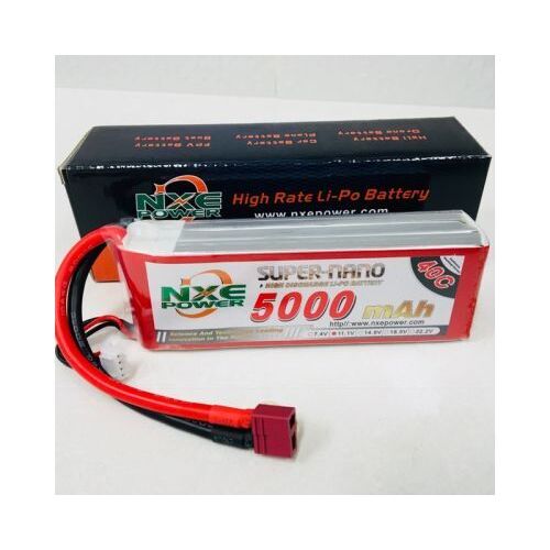 NXE 11.1V 5000Mah 40C Soft Case Lipo Battery With Deans Plug - 5000SC403SDEAN