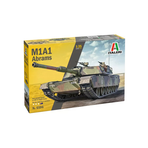 Italeri 1/35 M1 A1 Abrams Tank Scaled Plastic Model Kit w/ Australian Decals