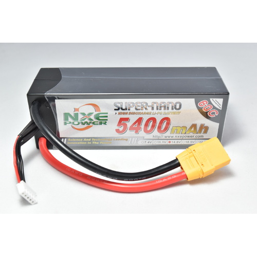 NXE 14.8v 5400mah 60c H/case Lipo w/XT90 - 5400HC604SXT90