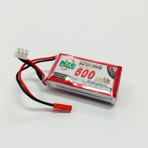 NXE 7.4v 600Mah 30C Soft Case w/JST - 600SC302SJST