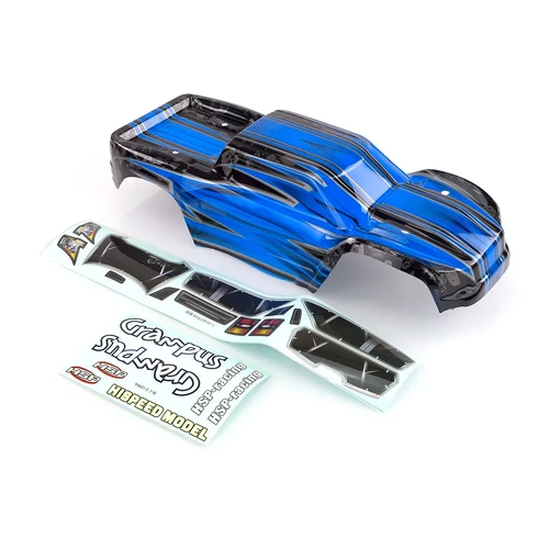 HSP 1/10 Crusher BL Truck Painted Blue Body Shell