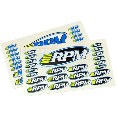 RPM Pro Logo Decal Sheets - 46 Decals