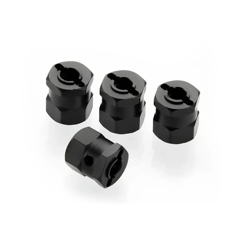 HSP Black Aluminium 12x14mm Wheel Hexes 4Pcs