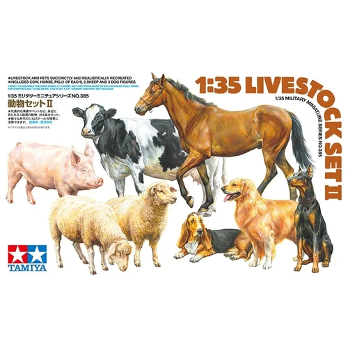 Tamiya Livestock Set 2 1:35 Plastic Model Kit