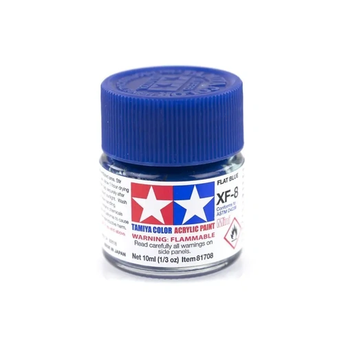 Tamiya XF-8 Flat Blue Flat Acrylic Paint 10ml