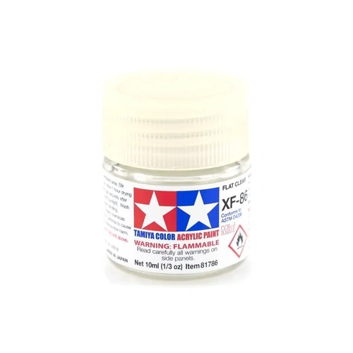 Tamiya XF-86 Flat Clear Flat Acrylic Paint 10ml