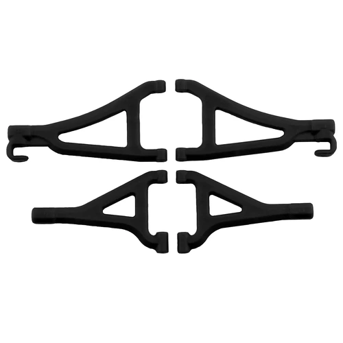 RPM Black 1/16 E-Revo Front Upper & Lower Suspension Arm Set