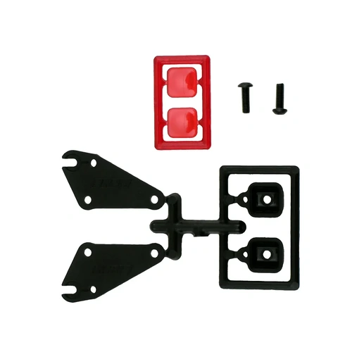 RPM Black Slash 2WD/Slash 4WD/SC10 2WD Bumper Tail Light Set