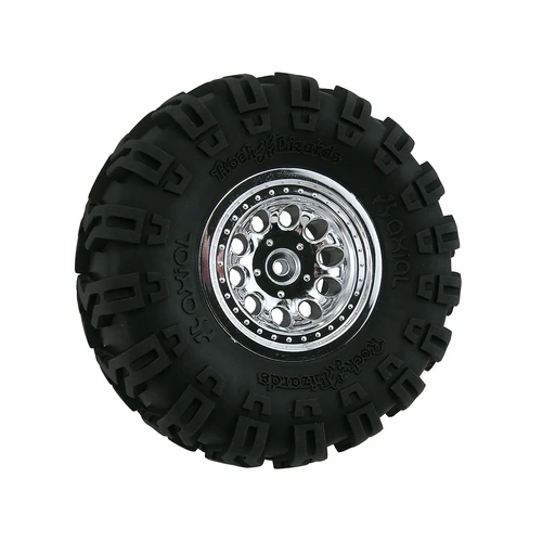 RPM 2.2" Revolver Chrome Narrow Wheelbase Crawler Rims 2Pcs
