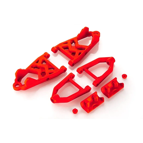 Rovan Red Front Suspension Arm Complete Set