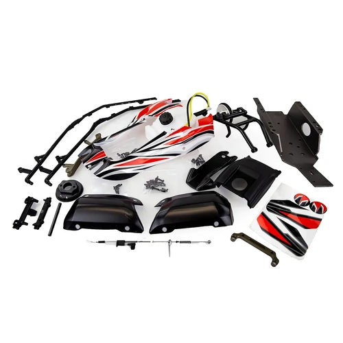 Rovan Red Baja 5B Shorty Q Conversion Kit w/ Wheelie Bar & Roll Cage