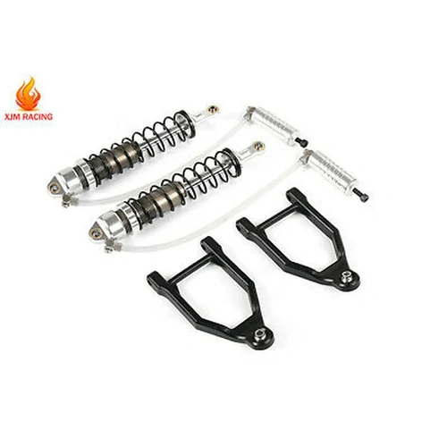 Rovan Silver Aluminium 10mm Heavy Duty Front Shocks w/ Reservoir 2Pcs