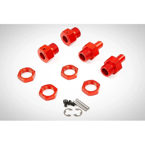 Rovan Orange Aluminium Wheel Hub Set