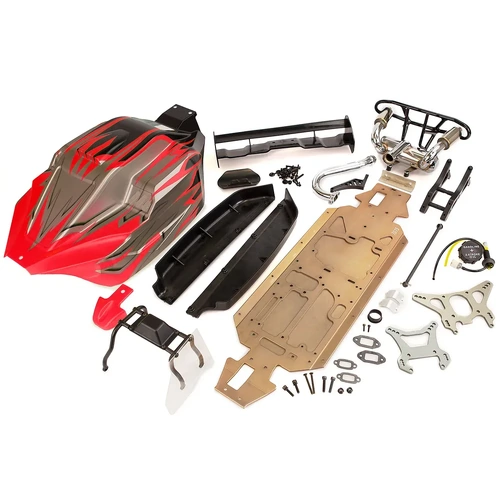 Rovan 5IVE-T to V5 Sports Conversion Kit w/ Painted Red/Black Body Shell