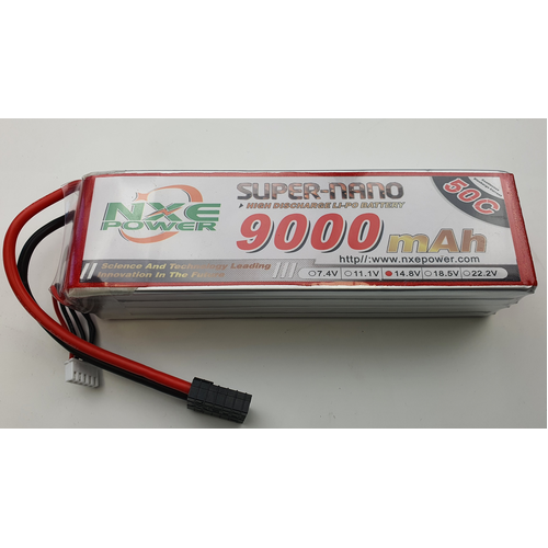 NXE 14.8V 9000mah 50C 4S soft Case  41*49*175 Traxxas  X-Maxx compatible - 9000SC504STRX