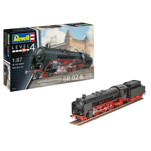 Revell 1/87 Express Locomotive BR 02 and Tender 2 2 T30