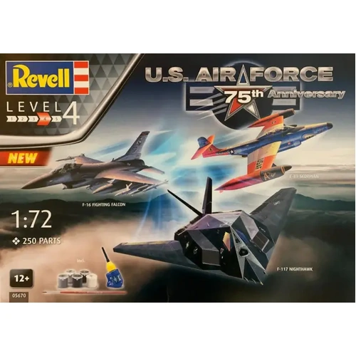 REVELL 1/72 US AIR FORCE 75TH ANNIVERSARY PLASTIC MODEL KIT
