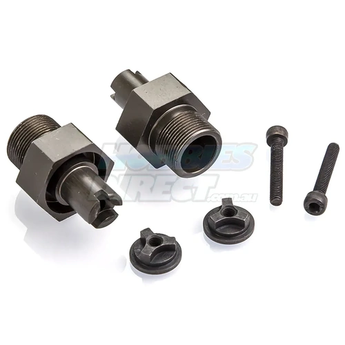 Rovan Gunmetal Aluminium Clipless Front Hex Adapter Set