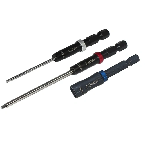 MIP 1.5mm, 2.0mm, Hex with 7.0mm Nut Driver G2 Speed Tip Set 3Pcs