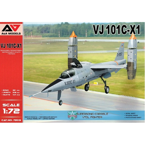 A&A Models 7203 1/72 VJ-101C-XI Plastic Model Kit