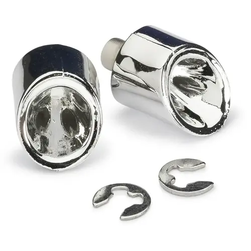 Absima Muffler Set For Body Chrome (2) - AB2320001