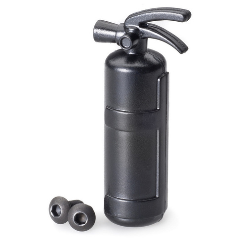 Absima 1/10 Scale Model Unpainted Black Fire Extinguisher Set - AB2320018