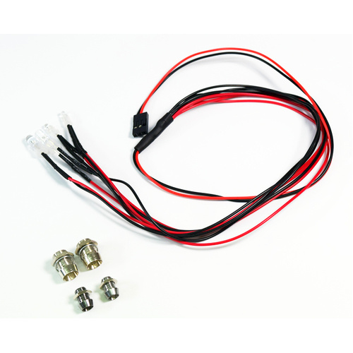 Absima LED Set White/Red With Aluminum Holder - AB2320041