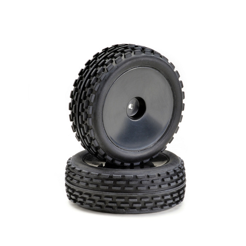 Wheel Set Buggy Disc Offroad front black 1/10 (2) - AB2500011